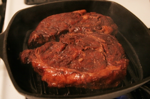 grilling steaks